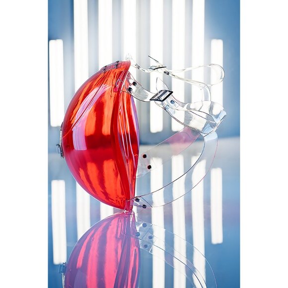 Ilanio Red Light Orbis Backpack Futuristic Future Acrylic Plastic Bubble Unisex main image 10